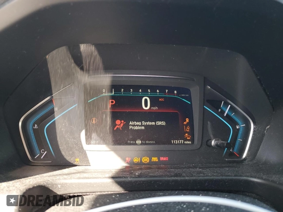 2019 Honda Odyssey EX-L with VIN 5FNRL6H74KB099395, listed as a Copart auction lot 42219415 with 113,177 mi miles and Non Repairable. Bid and sale history available at DreamBid. Image 9.