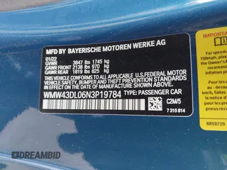 2022 MINI Convertible Cooper S z VIN WMW43DL06N3P19784, wystawiony jako IAAI lot #42635816 z przebiegiem 17 053 mil mil oraz . Historia ofert i sprzedaży dostępna na DreamBid. Obrazek 9.