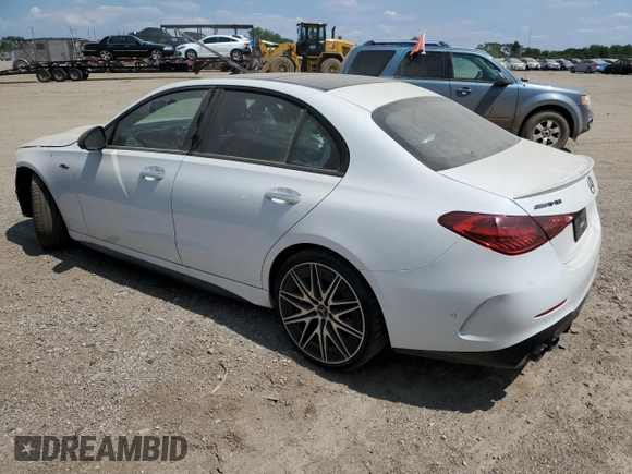 2023 Mercedes-Benz C 43 AMG with VIN W1KAF8HB5PR123506, listed as a Copart auction lot 62749924 with 4,243 mi miles and Salvage Title. Bid and sale history available at DreamBid. Image 2.
