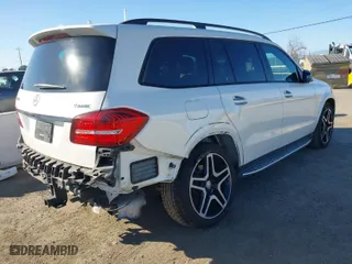 2017 Mercedes-Benz GLS with VIN 4JGDF7DE2HA784150, listed as a IAAI auction lot 41666643 with 88,654 mi miles. Bid and sale history available at carsss.com. Image 4.