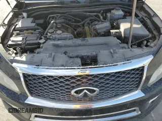 2015 Infiniti QX80 with VIN JN8AZ2NC0F9370883, listed as a Copart auction lot 46711385 with 212,480 mi miles and Clean Title. Bid and sale history available at carsss.com. Image 12.