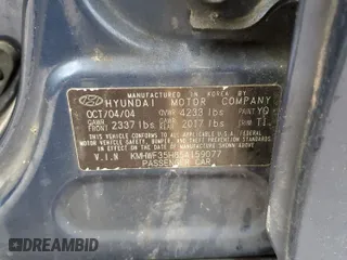 2005 Hyundai Sonata GLS with VIN KMHWF35H85A159077, listed as a Copart auction lot 51753525 with 113,192 mi miles and Salvage Title. Bid and sale history available at carsss.com. Image 14.