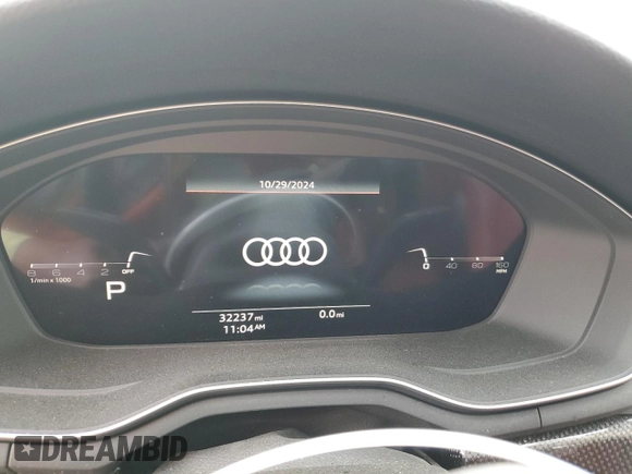 2023 Audi S5 Sportback Premium Plus z VIN WAUC4CF51PA050350, wystawiony jako Copart lot #77148214 z przebiegiem 32 237 mil mil oraz Szkoda całkowita • Salvage title. Historia ofert i sprzedaży dostępna na DreamBid. Obrazek 9.