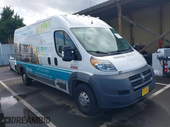 2017 Ram ProMaster Cargo with VIN 3C6URVHG7HE528120, listed as a IAAI auction lot 41934076 with 153,144 mi miles and . Bid and sale history available at DreamBid. Image 1.