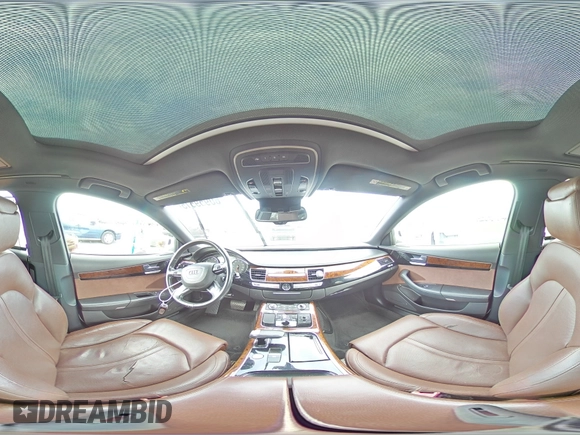 2013 Audi A8 3.0L with VIN WAURGAFD2DN019125, listed as a Copart auction lot 60959515 with 76,585 mi miles and Salvage title. Bid and sale history available at DreamBid. Image 15.
