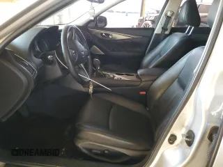 2017 Infiniti Q50 Sport with VIN JN1EV7APXHM733062, listed as a Copart auction lot 54574055 with 105,808 mi miles and Salvage title. Bid and sale history available at DreamBid. Image 7.
