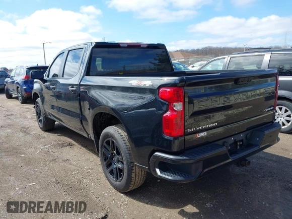 2022 Chevrolet Silverado 1500 Custom with VIN 1GCPDBEK1NZ621341, listed as a IAAI auction lot 41919907 with 60,066 mi miles. Bid and sale history available at carsss.com. Image 3.