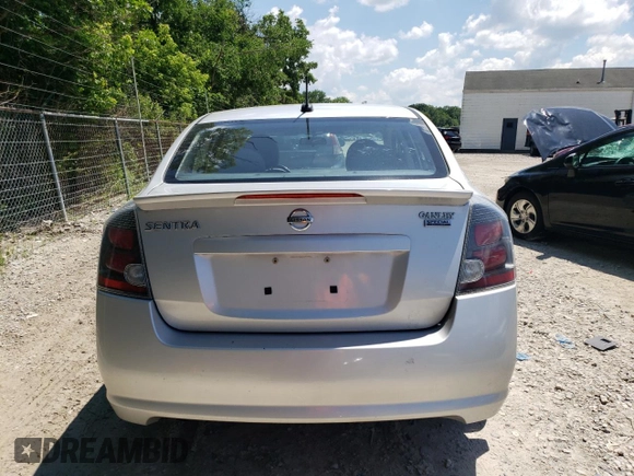 2012 Nissan Sentra SR with VIN 3N1AB6AP2CL607721, listed as a Copart auction lot 62948695 with 57,549 mi miles and Salvage title. Bid and sale history available at DreamBid. Image 6.