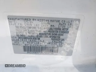 2024 Nissan Versa S с VIN 3N1CN8DV4RL928738, выставлен на аукционе IAAI как лот 42006335 с пробегом 8 713 миль миль и . История ставок и продаж доступна на DreamBid. Изображение 9.