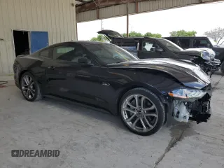 2022 Ford Mustang GT with VIN 1FA6P8CF9N5133831, listed as a Copart auction lot 61574865 with 18,621 mi miles and Salvage title. Bid and sale history available at DreamBid. Image 4.