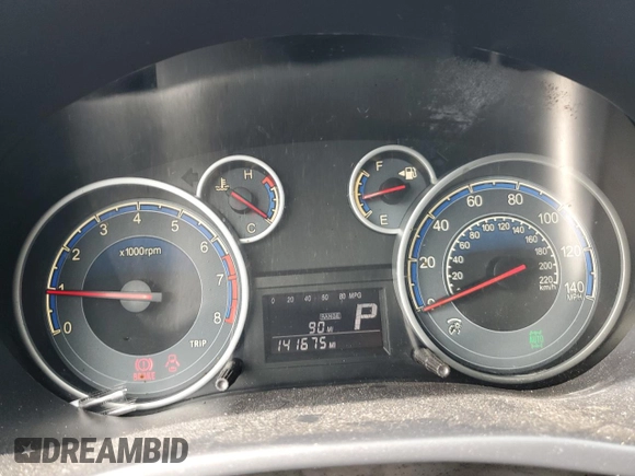 2013 Suzuki SX4 with VIN JS2YB5A42D6100038, listed as a Copart auction lot 73148344 with 141,675 mi miles and Salvage Title. Bid and sale history available at DreamBid. Image 9.