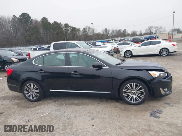 2015 Kia Cadenza Premium with VIN KNALN4D70F5177461, listed as a IAAI auction lot 41382190 with 214,538 mi miles. Bid and sale history available at carsss.com. Image 13.