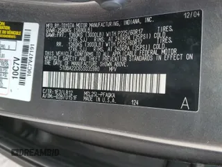 2005 Toyota Sienna XLE with VIN 5TDBA22C65S035980, listed as a Copart auction lot 54448335 with 292,194 mi miles and Salvage Title. Bid and sale history available at DreamBid. Image 13.
