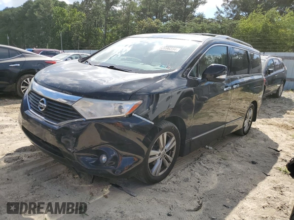 2015 Nissan Quest S with VIN JN8AE2KP0F9133569, listed as a Copart auction lot 62696234 with 150,930 mi miles and Salvage Title. Bid and sale history available at carsss.com. Image 1.