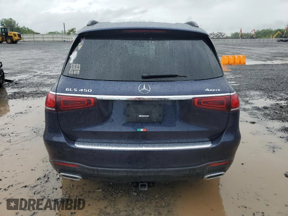 2022 Mercedes-Benz GLS 450 with VIN 4JGFF5KE3NA801422, listed as a Copart auction lot 56719855 with 54,072 mi miles and Salvage title. Bid and sale history available at DreamBid. Image 6.