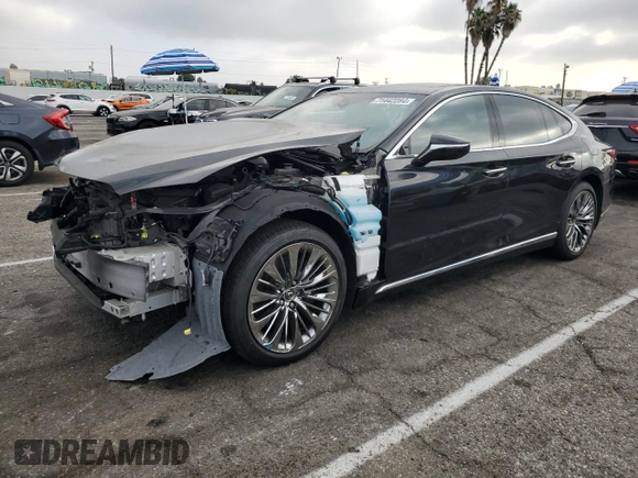 2021 Lexus LS 500 z VIN JTHD51FF3M5014289, wystawiony jako Copart lot #71442284 z przebiegiem 6 893 mil mil oraz Szkoda całkowita • Salvage title. Historia ofert i sprzedaży dostępna na DreamBid. Obrazek 1.