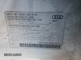 2014 Audi allroad Premium Plus with VIN WA1UFAFL0EA095646, listed as a Copart auction lot 47060685 with 118,557 mi miles and Salvage Title. Bid and sale history available at carsss.com. Image 14.