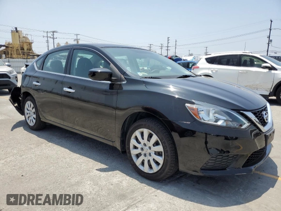 2017 Nissan Sentra SV with VIN 3N1AB7AP0HY363325, listed as a Copart auction lot 58713625 with 56,101 mi miles and Salvage title. Bid and sale history available at DreamBid. Image 4.