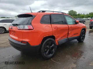 2021 Jeep Cherokee Latitude Plus with VIN 1C4PJMLB9MD157329, listed as a Copart auction lot 58624885 with 53,056 mi miles and Salvage title. Bid and sale history available at DreamBid. Image 3.