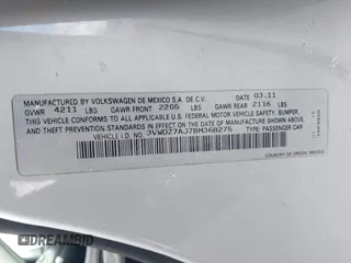 2011 Volkswagen Jetta SE with VIN 3VWDZ7AJ7BM368275, listed as a IAAI auction lot 41444681 with 139,828 mi miles and . Bid and sale history available at DreamBid. Image 9.