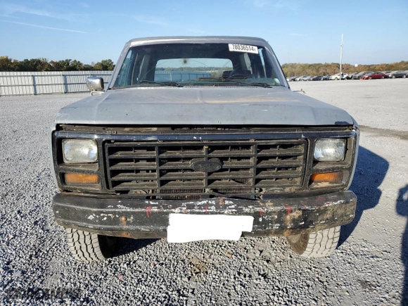 1986 Ford Bronco 4WD Custom with VIN 1FMDU15N0GLA60929, listed as a Copart auction lot 78036514 with NaN miles and Salvage Title. Bid and sale history available at carsss.com. Image 5.