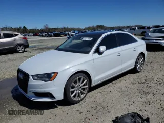 2015 Audi A3 Premium Plus with VIN WAUEFGFF5F1100619, listed as a Copart auction lot 50213655 with Not provided miles and Salvage title. Bid and sale history available at DreamBid. Image 1.