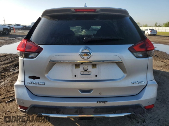 2019 Nissan Rogue SV with VIN KNMAT2MV2KP502242, listed as a Copart auction lot 50449285 with 93,595 mi miles and Salvage Title. Bid and sale history available at carsss.com. Image 6.