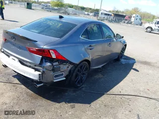 2014 Lexus IS 350 with VIN JTHCE1D27E5005088, listed as a IAAI auction lot 41971659 with 175,393 mi miles. Bid and sale history available at carsss.com. Image 4.