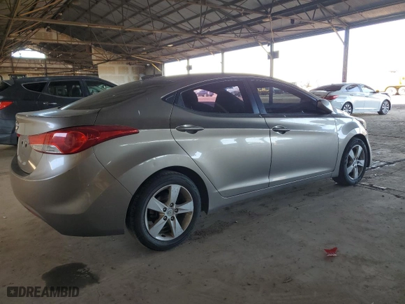 2012 Hyundai Elantra Limited with VIN 5NPDH4AE1CH062039, listed as a Copart auction lot 45920445 with 137,493 mi miles and Salvage Title. Bid and sale history available at carsss.com. Image 3.