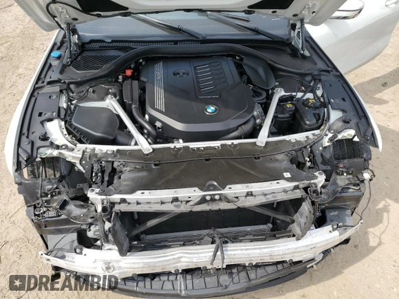 2020 BMW 8 Series 840i with VIN WBAAE2C0XLCE05217, listed as a Copart auction lot 72896824 with 0 mi miles and Salvage Title. Bid and sale history available at carsss.com. Image 11.