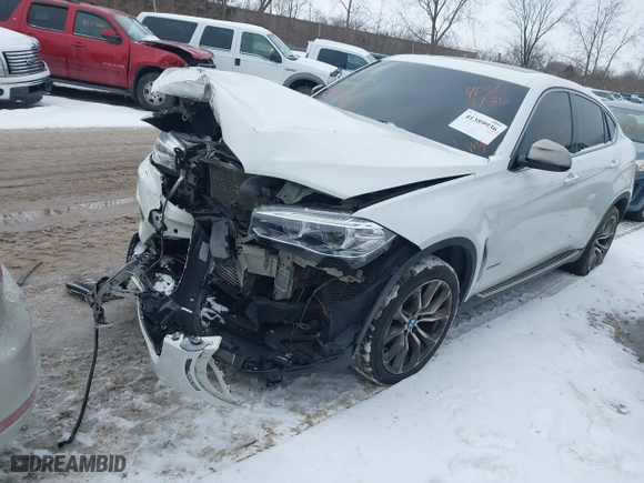 2016 BMW X6 xDrive35i with VIN 5UXKU2C52G0N83132, listed as a IAAI auction lot 41389936 with 1 mi miles. Bid and sale history available at carsss.com. Image 16.