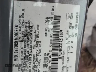 2012 Ford Fusion Hybrid z VIN 3FADP0L33CR211609, wystawiony jako Copart lot #60873005 z przebiegiem 144 474 mil mil oraz Szkoda całkowita • Salvage title. Historia ofert i sprzedaży dostępna na DreamBid. Obrazek 13.
