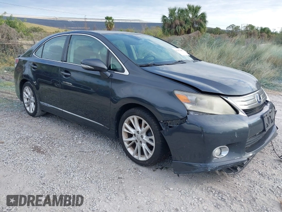 2010 Lexus HS 250h with VIN JTHBB1BA1A2026674, listed as a IAAI auction lot 41207440 with Not Provided miles and . Bid and sale history available at DreamBid. Image 1.