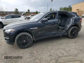 2020 Jaguar F-Pace 30t Prestige with VIN SADCK2GXXLA636451, listed as a Copart auction lot 50127785 with 75,990 mi miles and Salvage Title. Bid and sale history available at DreamBid. Image 1.
