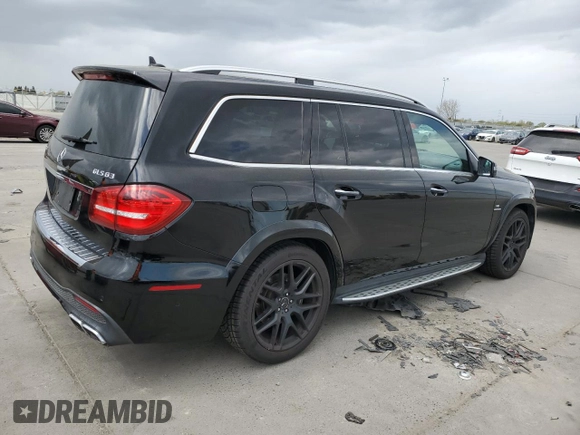 2017 Mercedes-Benz GLS 63 AMG with VIN 4JGDF7FE0HA773161, listed as a Copart auction lot 50959745 with 72,684 mi miles and Salvage Title. Bid and sale history available at DreamBid. Image 3.