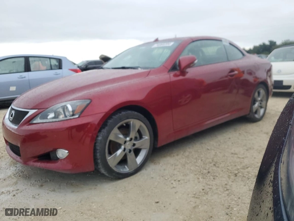 2011 Lexus IS 250C with VIN JTHFF2C26B2515219, listed as a Copart auction lot 74060204 with 0 miles and Salvage Title. Bid and sale history available at carsss.com. Image 1.