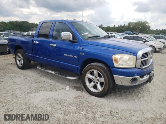 2007 Dodge 1500 SLT with VIN 1D7HA18267S196333, listed as a Copart auction lot 56033465 with 202,305 mi miles and Salvage Title. Bid and sale history available at DreamBid. Image 4.