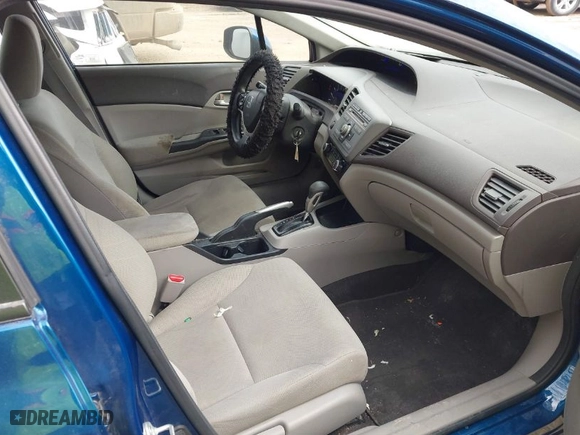 2012 Honda Civic Sdn LX with VIN 19XFB2F56CE053140, listed as a IAAI auction lot 41866000 with 124,126 mi miles. Bid and sale history available at carsss.com. Image 5.