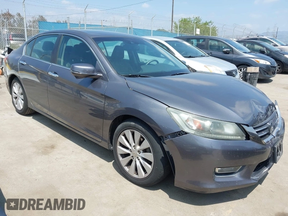 2013 Honda Accord EX-L with VIN 1HGCR2F88DA111442, listed as a IAAI auction lot 42138923 with 112,097 mi miles and . Bid and sale history available at DreamBid. Image 1.