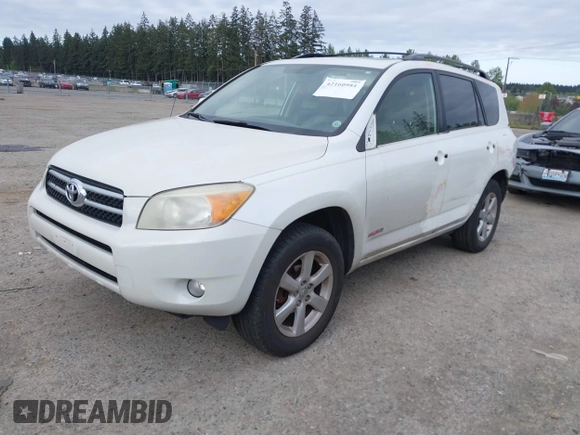 2008 Toyota RAV4 Ltd with VIN JTMBD31V885167715, listed as a IAAI auction lot 42160981 with 186,171 mi miles. Bid and sale history available at carsss.com. Image 2.