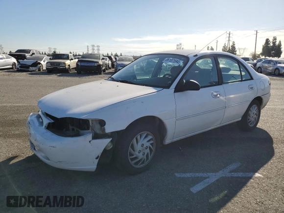 1997 Ford Escort LX with VIN 1FALP13PXVW380014, listed as a Copart auction lot 86107594 with 145,491 mi miles and Salvage Title. Bid and sale history available at carsss.com. Image 1.
