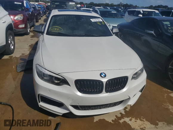 2018 BMW 2 Series M240i with VIN WBA2J5C55JVC07224, listed as a Copart auction lot 75167024 with 0 mi miles and Non Repairable. Bid and sale history available at carsss.com. Image 5.