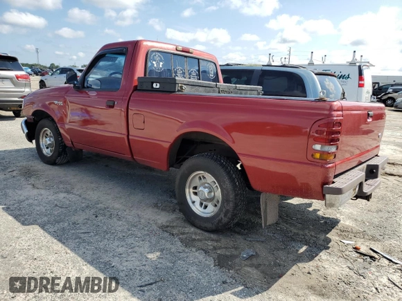1997 Ford Ranger XLT with VIN 1FTCR10X0VUD13894, listed as a Copart auction lot 72153354 with 178,752 mi miles and Salvage Title. Bid and sale history available at carsss.com. Image 2.