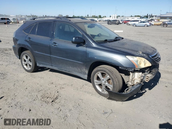 2006 Lexus RX 400h with VIN JTJHW31U160030263, listed as a Copart auction lot 62890855 with 239,706 mi miles and Salvage title. Bid and sale history available at DreamBid. Image 4.
