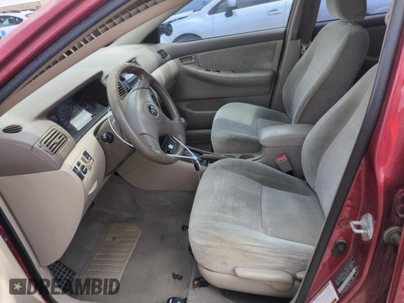 2006 Toyota Corolla CE с VIN JTDBR32E460093462, выставлен на аукционе Copart как лот 60096825 с пробегом 2 555 569 миль миль и Списание • Salvage title. История ставок и продаж доступна на DreamBid. Изображение 7.