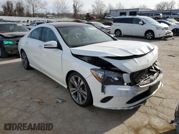 2019 Mercedes-Benz CLA with VIN WDDSJ4GB9KN770679, listed as a Copart auction lot 79707543 with 58,833 mi miles and Salvage Title. Bid and sale history available at carsss.com. Image 4.