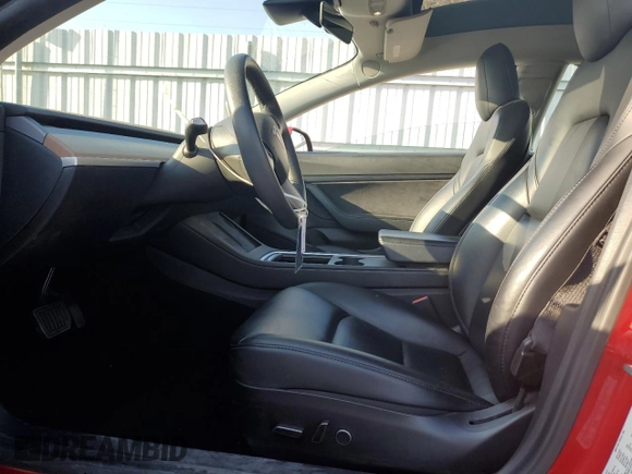 2021 Tesla Model 3 Standard Range Plus with VIN 5YJ3E1EA0MF939193, listed as a Copart auction lot 44625105 with 30,679 mi miles and Salvage Title. Bid and sale history available at DreamBid. Image 7.