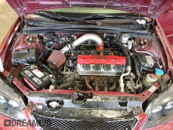 2003 Honda Civic EX with VIN 2HGES25743H588214, listed as a Copart auction lot 51845065 with 194,677 mi miles and Salvage Title. Bid and sale history available at DreamBid. Image 11.