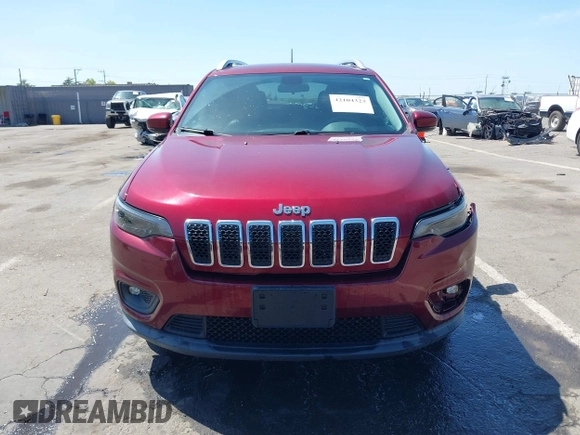 2019 Jeep Cherokee Latitude Plus with VIN 1C4PJLLX6KD346524, listed as a IAAI auction lot 42104323 with 28,223 mi miles and . Bid and sale history available at DreamBid. Image 12.