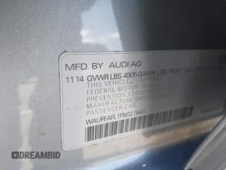 2015 Audi A4 Premium Plus с VIN WAUFFAFL1FN021643, выставлен на аукционе IAAI как лот 41959620 с пробегом 87 607 миль миль и . История ставок и продаж доступна на DreamBid. Изображение 9.